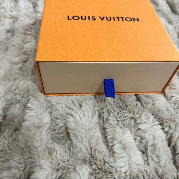 Louis Vuitton Orange Square Shaped Luxury Storage Or Gifting Boxes Lot Of 2 - Picture 3 of 11